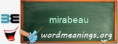 WordMeaning blackboard for mirabeau